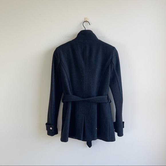 Express | Black Wool Blend Dress Coat sz S - Picture 3 of 3